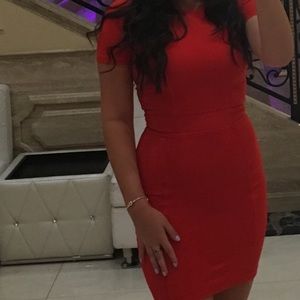 French connection red mini dress